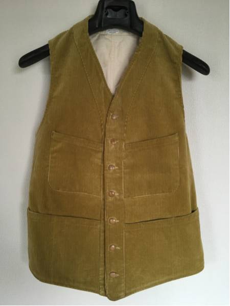 Anatomica アナトミカ コーデュロイ サガン ベスト フランス ANATOMICA
