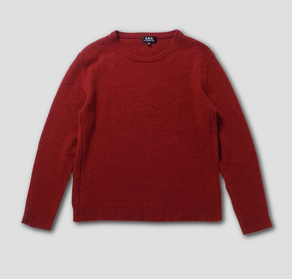イタリア製糸使用！【A.P.C.】キャメルウールニットXS APCメンズ