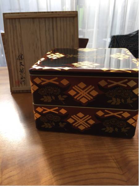 未使用品秀衡塗り重箱作家物 秀衡塗（重箱｜弁当箱・水筒）：キッチン
