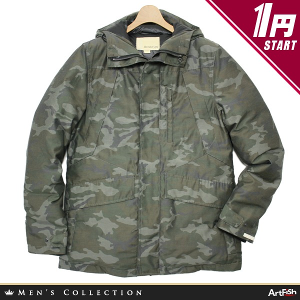 Liberator-ops★カーキ系迷彩柄 日本製ダウンジャケットj184*L4