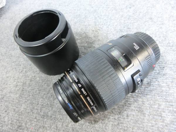 □CANON MACRO LENS EF 100mm 1:2.8 キャノン レンズ