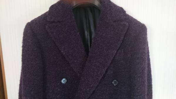 CARUSO ポロコート 46 美品 CARUSO カルーゾ起毛ポロコート46