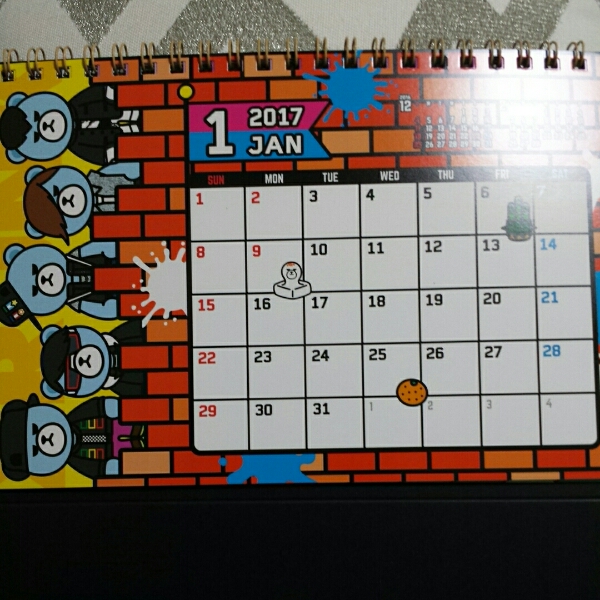 BIGBANG 0.to.10 THE FINAL 卓上カレンダー 2017 KRUNK _3