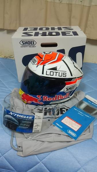 値段通販 SHOEI X TWELVE MOTEGI MARQUEZ モテギ マルケス レッドブル L