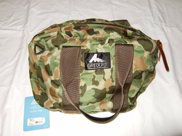 グレゴリー ボストン ダッフルバッグXS 迷彩 カモ柄 米国製