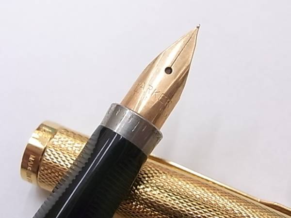 パーカー 万年筆 14K 62 ゴールド フランス製 ケース付き PARKER