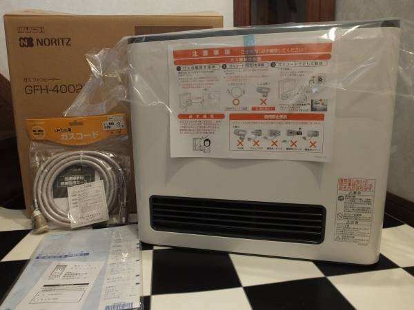 新品 ノーリツ製 LPガス ガスファンヒーター GFH-4002S 10～14畳 ぱ*や