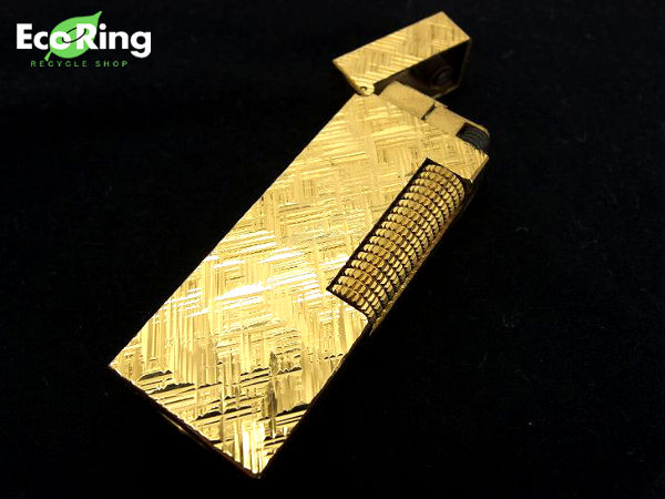 1円 ダンヒル ゴールドカラー ローラーガス ライター AL639