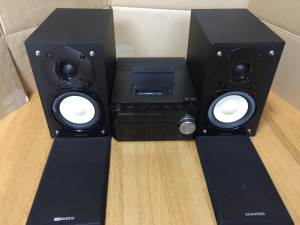 【美品】KENWOOD ケンウッド Ｒ-K521 コンポ スピーカー　リモコン KENWOOD R-K521 CD/iPod システムコンポ 動作品 ①ケンウッド KENWOOD