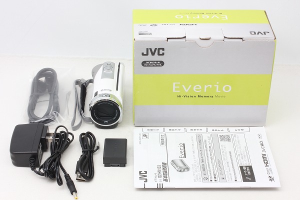 超極上美品◆ビクター JVC Everio GZ-HM133 ホワイト 元箱◇9712