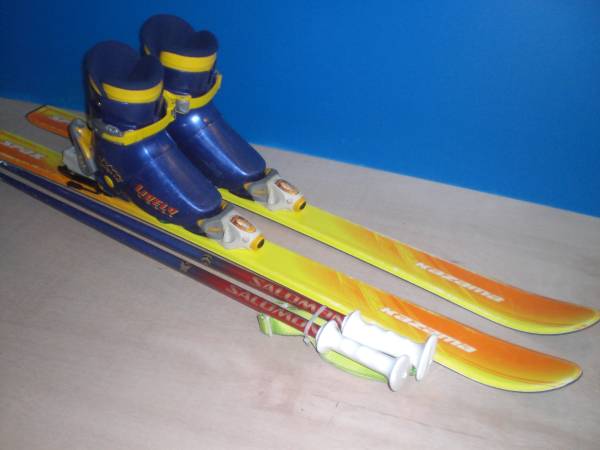 スキーセット 120センチ スキー板・ブーツ・ストックセット 3点セット