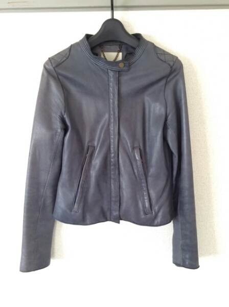 BEATRICE 38size 定価5～6万でした。渋いブルー 羊革