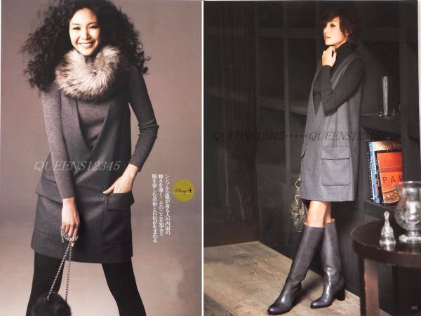 ◆アドーア◆美品4万くららさん着 高密度圧縮ウールワンピース38