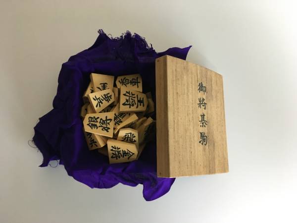 将棋駒（天童将棋）本黄楊特上品　天一作　箱付希少美品