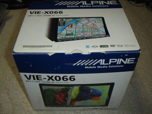 新品展示品☆アルパイン ビッグX8インチSDメモリーナビ VIE-X066