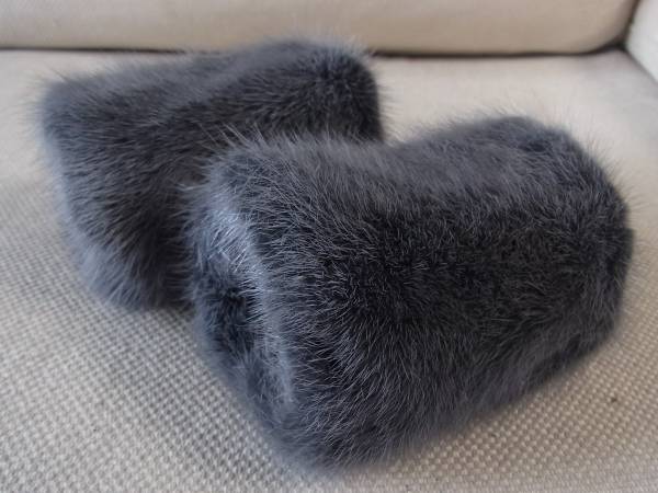 ♪ハンドメイド＊ピエールカルダン＊レアカラーミンクのカフス