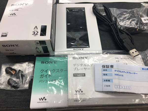 ☆展示品 未使用☆SONY ウォークマン 32GB NW-A16/B ブラック
