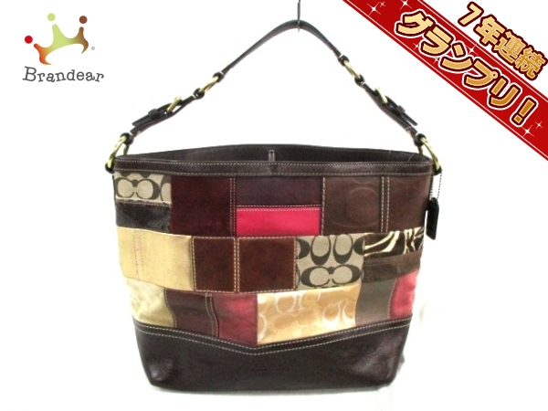 コーチ トートバッグ パッチワークシグネチャー F10434 COACH