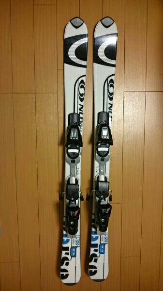 中古 ショートスキー板 サロモン L120 ビンディング付 12年くらい前に