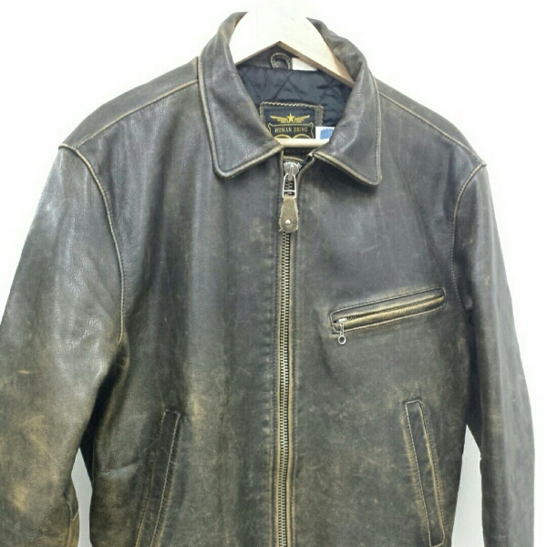 HUMAN BEING ヒューマンビーング レザージャケット 牛革 42 極上