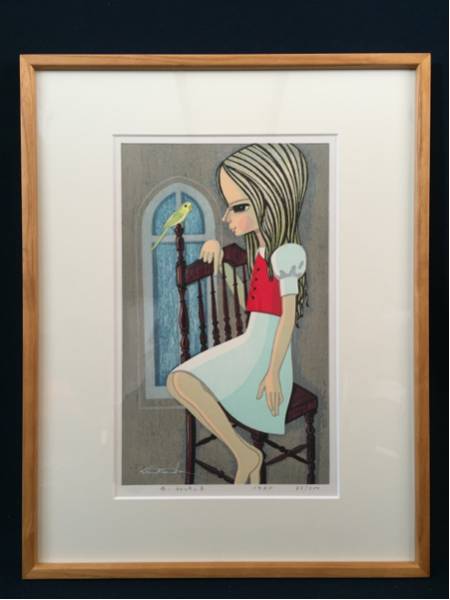 木版画 絵画買取・販売の小竹美術 池田修三「しおん」木版画 300 木版画 絵画買取・販売の小竹美術 池田修三「しおん」木版画 300