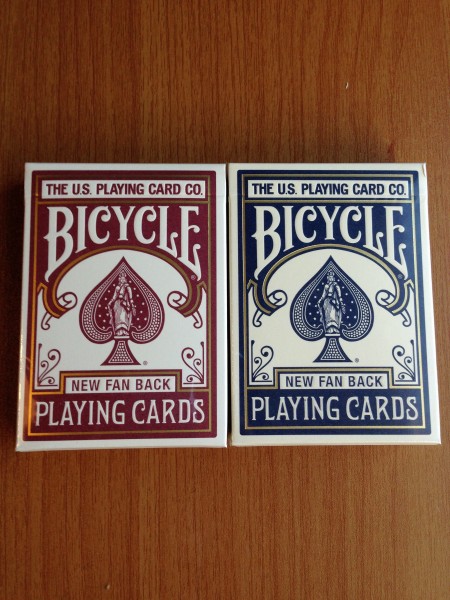 レア Bicycle New Fan Back 赤青セット 復刻版(カード)｜売買された