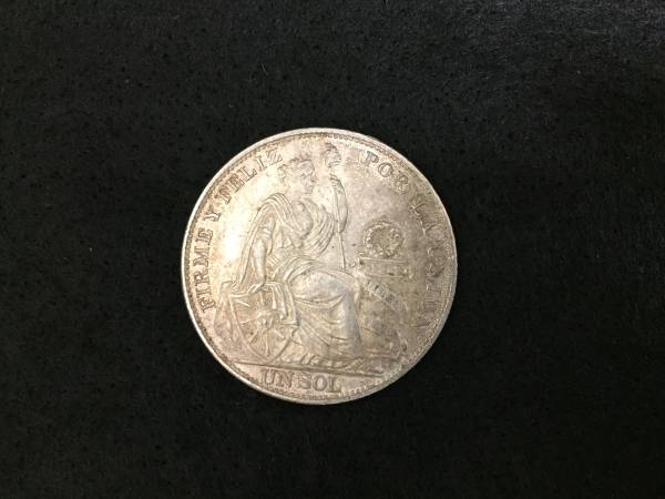 271] ペルー 1894年 1ソル 銀貨 約24.9g 【公式通販】
