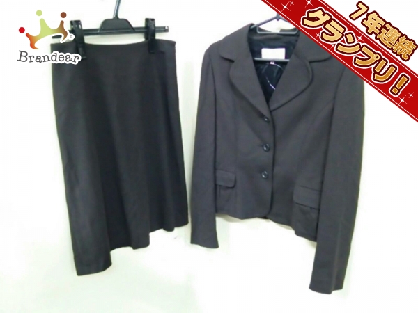 トラサルディー スカートスーツ 38 レディース ダークブラウン