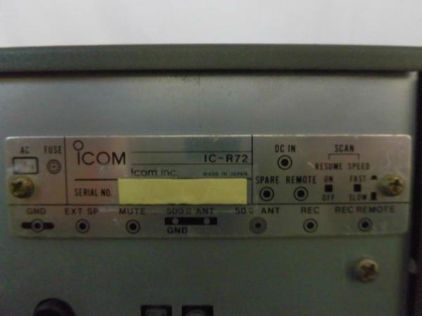 無線機 アイコム ICOM IC-R72 ICR72 取説有 3503D(受信機)｜売買されたオークション情報、yahooの商品情報を ...