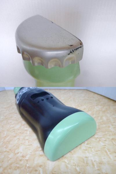 5556T コカ・コーラ ボトル型 からくり デジタルクロック 掛時計