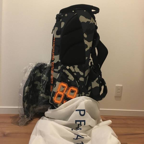 値下げ パーリーゲイツ キャディバッグ カモフラージュ カモフラ ニコちゃん スマイル キャディバック 迷彩