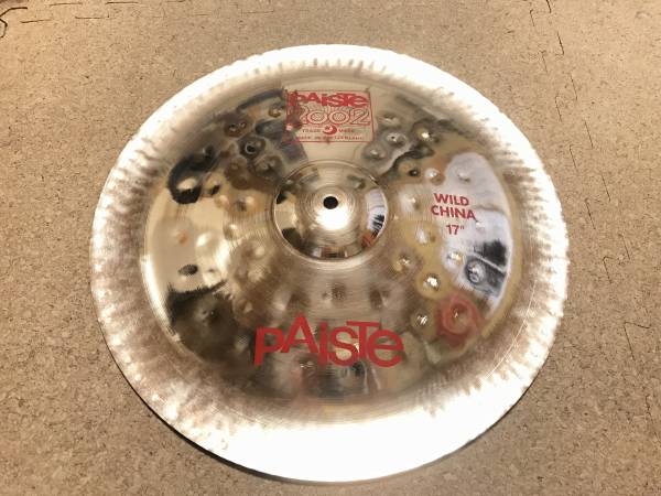 Paiste 2002 Wild China 17 スイス製　slipknot 中古美品