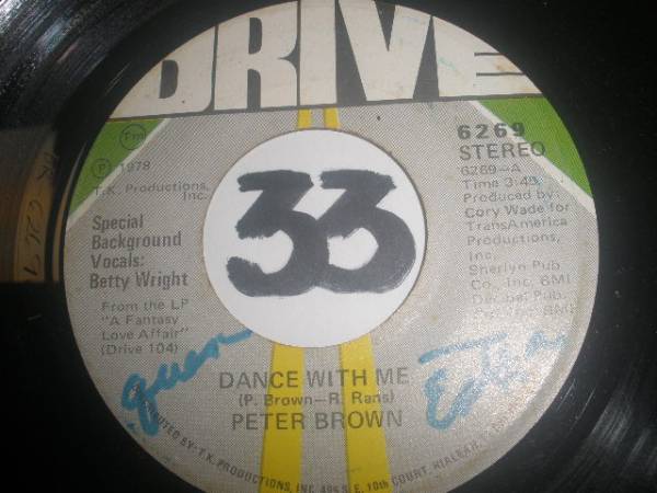 PETER BROWN DANCE WITH ME / FOR YOUR LOVE 両面ネタEX_2