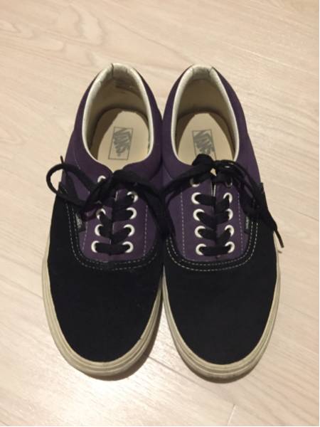 90s vans era バンズ エラ USA ツートン バイカラー 黒 スエード