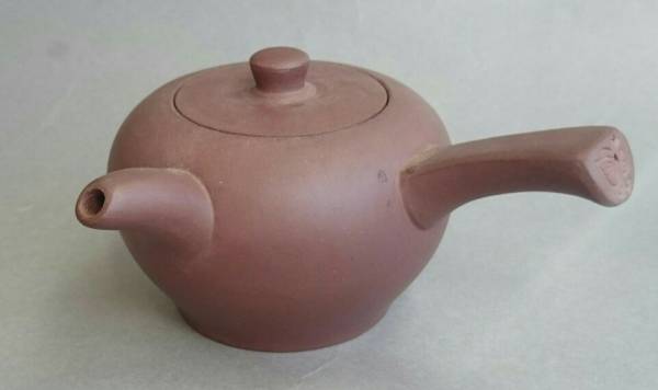 急須　宜興紫砂　中国　煎茶　朱泥　文革　汪福庭　茶壷