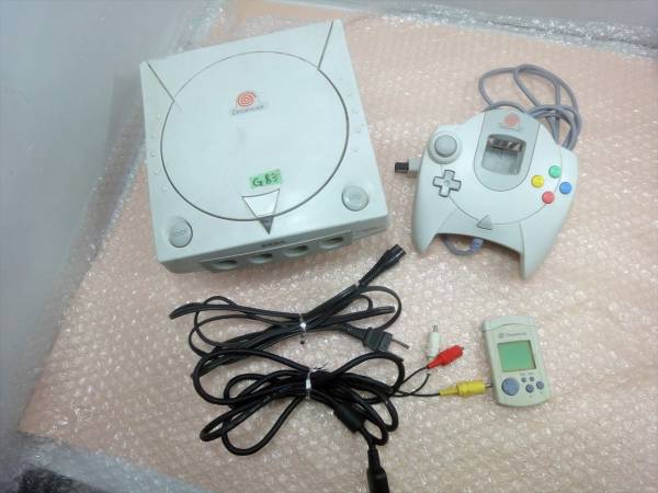 g758k/ドリームキャスト★本体セット&ゲームソフト2点/ポップンコントローラ付き＊動作確認済