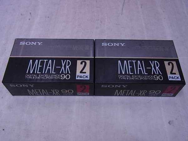 ■未開封 SONY メタルテープ METAL-XR90 90分 4本set/棚X1157/1
