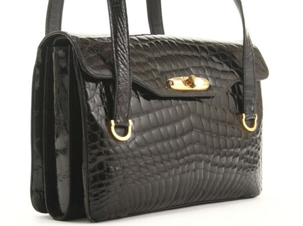 RETTIL MODA クロコダイル ショルダー バッグ メンズ レディース レザー 革 鞄 かばん レティルモーダ ワニ ブラック エキゾチック Ｔ