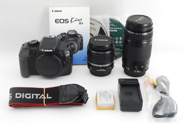 ☆美品☆Canon EOS KISS X4 純正 超望遠 300mm Wレンズセット