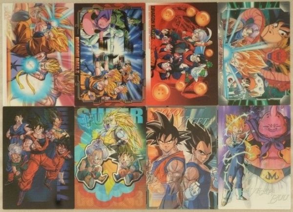 ドラゴンボール ジャンボクリアカードセット W3D，3D 「超絶アート