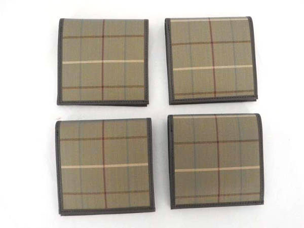 送料無料,正規品 1円 未使用 バーバリーズ チェック 二つ折り 財布 計2点セット AQ421