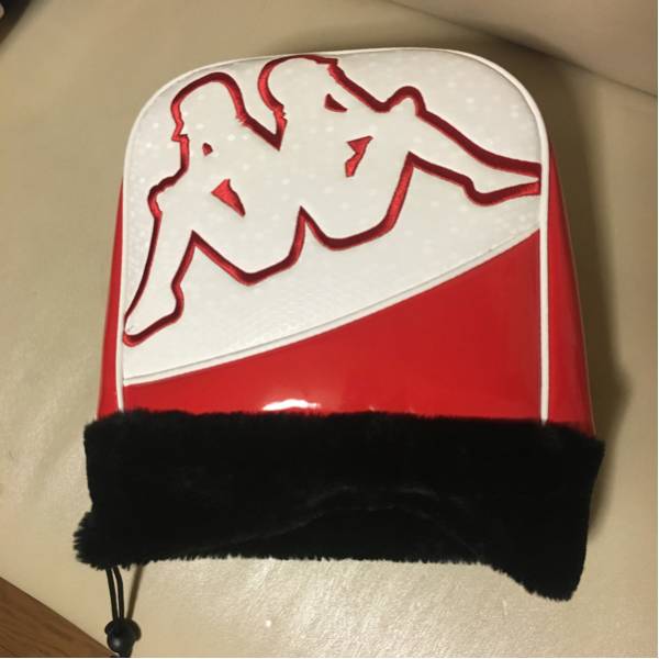 kappa アイアン ヘッドカバー 白×赤