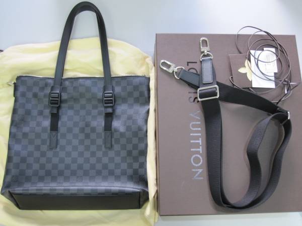 美品 LOUIS VUTTON メンズ・トートバッグ ダミエグラフィット スカイライン