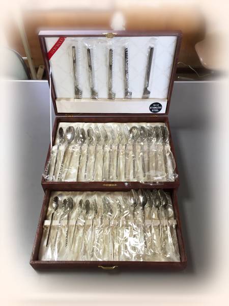 LUCKY WOOD☆ステンレス　スプーンセット35ピース☆未使用