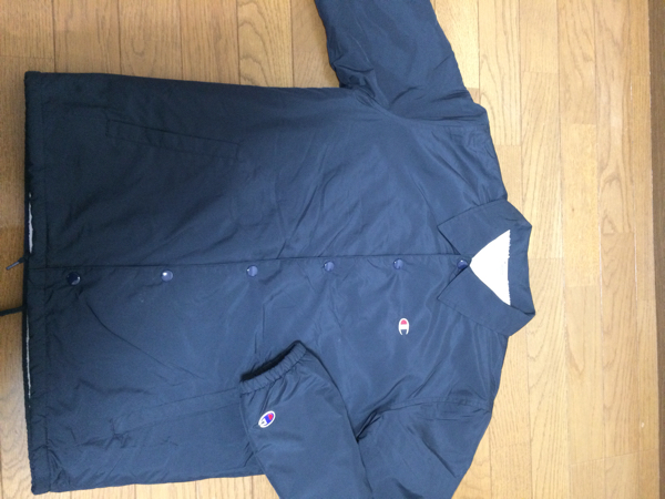 チャンピオン コーチジャケット Champion ボアライナー ネイビー