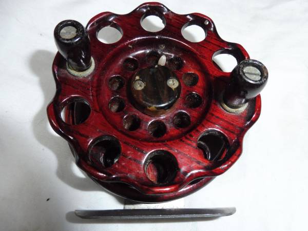 重利作 ヘチリール 木製リール 重利作 木製タイコリール タイコリール