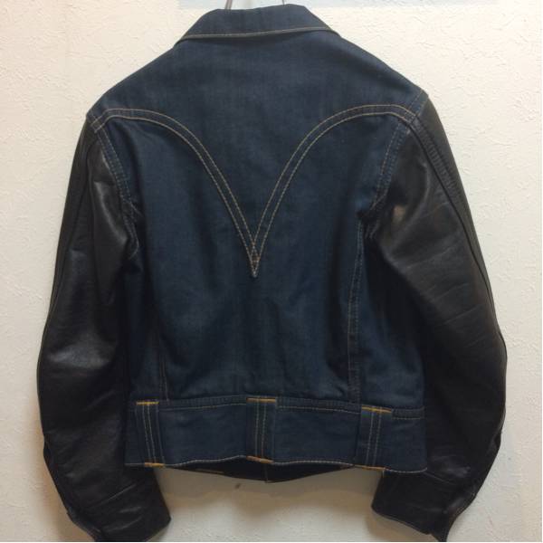 LEVI'S RED リーバイスレッド 袖レザーGジャン M ☆検ルイスレザーBIGE