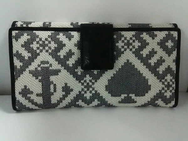 ヴィヴィアンウエストウッド 長財布 美品 ジャガード×レザー