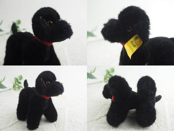 ★シュタイフ★Blacky Poodle 12cm★プードルのブラッキー★アンティーク★STEIFF★