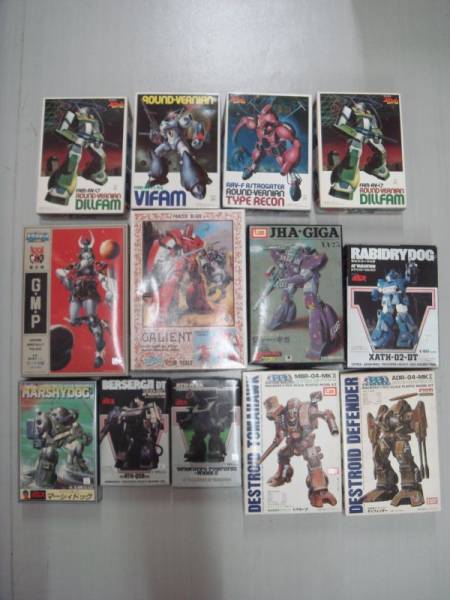 ! バイファム ラウンドバーニアン ボトムス ラビドリードッグ 他 プラモ まとめ 箱込 J